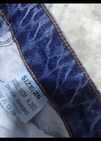 Kadın Mavi Regular Fit Midi Kot Pantolon - Görsel 5