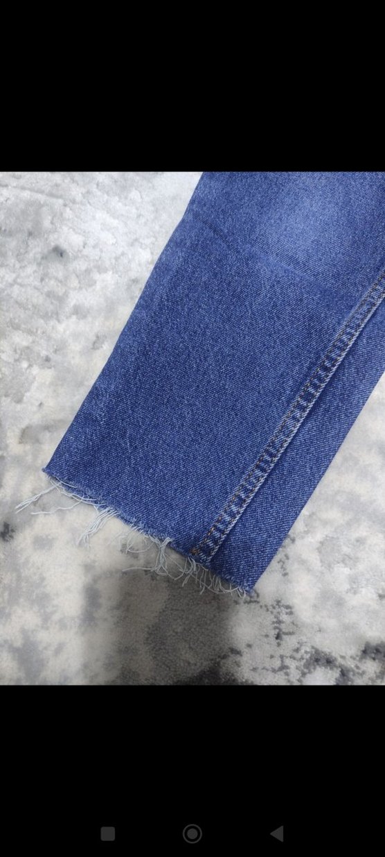 Kadın Mavi Regular Fit Midi Kot Pantolon - Görsel 4