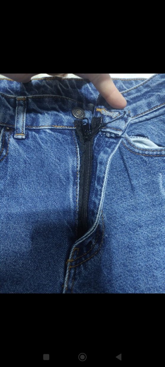 Kadın Mavi Regular Fit Midi Kot Pantolon - Görsel 3