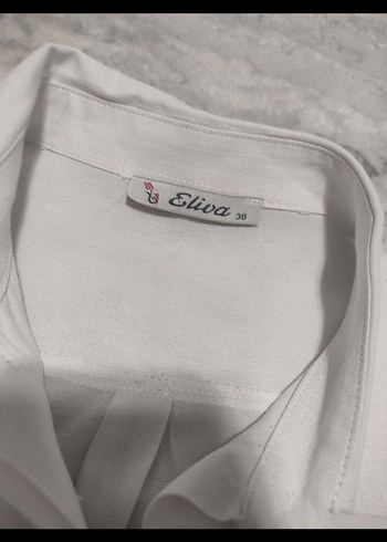 Kadın Beyaz Uzun Kollu Gömlek - Görsel 4