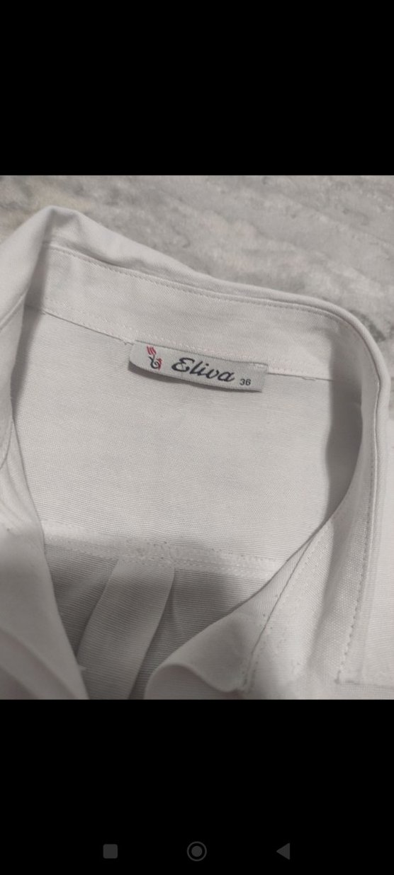 Kadın Beyaz Uzun Kollu Gömlek - Görsel 4