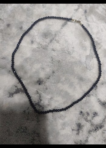 Siyah Boncuklu Kadın Kolye - Görsel 2