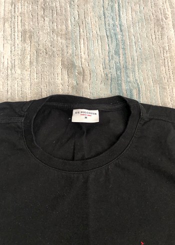 M Siyah U.S Polo Tişört - Görsel 3