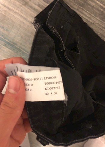 30/32 Füme Mavi Pantalon - Görsel 3