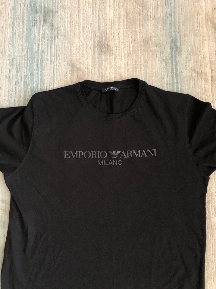XL Siyah Emporio Armani Tişört - Görsel 2