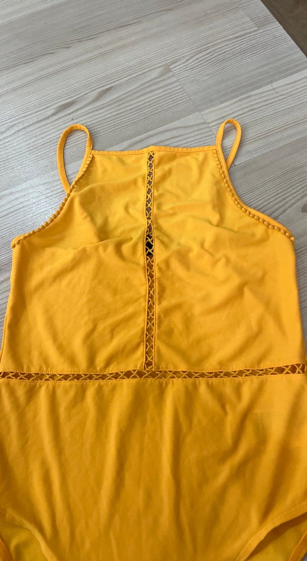 Sarı Strappy Bohem Tarz Mayo - Görsel 2