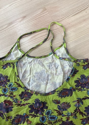 Yeşil Bohem Çiçekli Fitted Mayo - Görsel 2