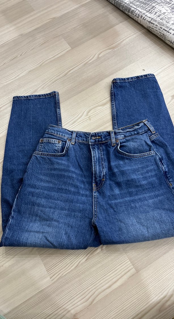 Kadın Lacivert Midi Kot Pantolon - Görsel 3