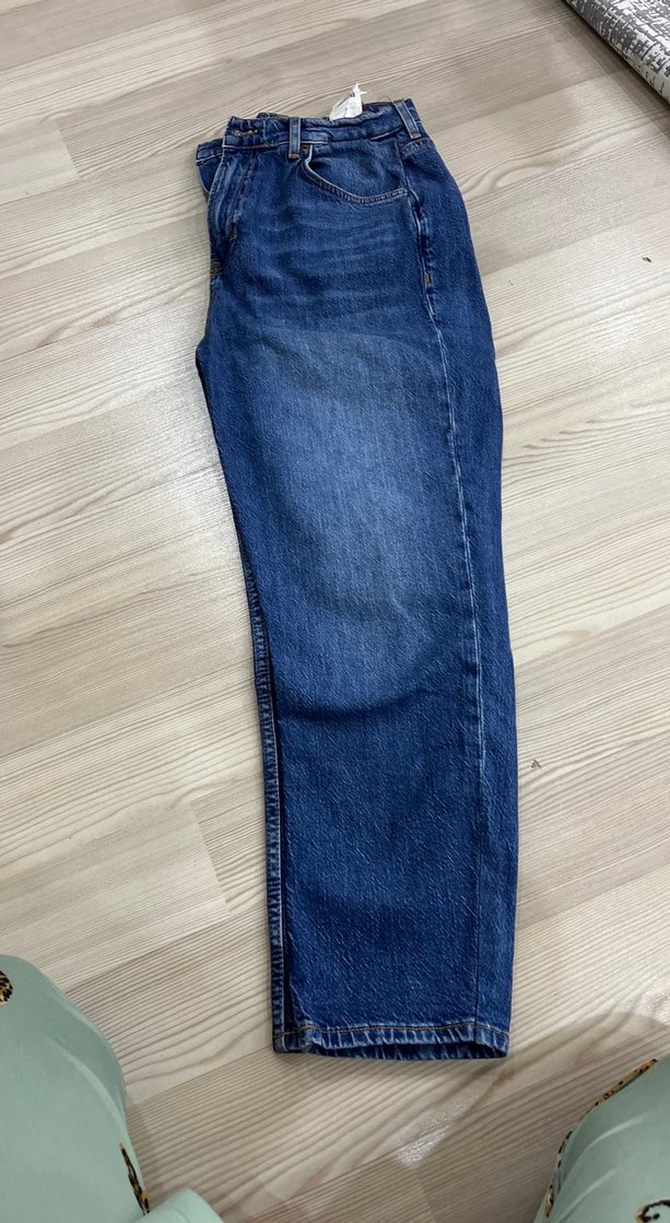 Kadın Lacivert Midi Kot Pantolon - Görsel 2