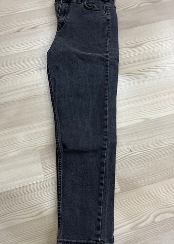 Gri Kadın Denim Midi Pantolon - Görsel 2