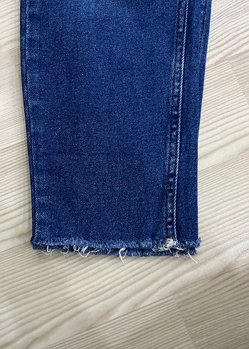 Dikiş Detaylı Lacivert Kadın Kot Pantolon - Görsel 3