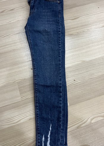 Lacivert Midi Kadın Kot Pantolon - Görsel 3