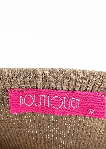 Bej Yüksek Yakalı Kadın Triko Bluz - Görsel 4