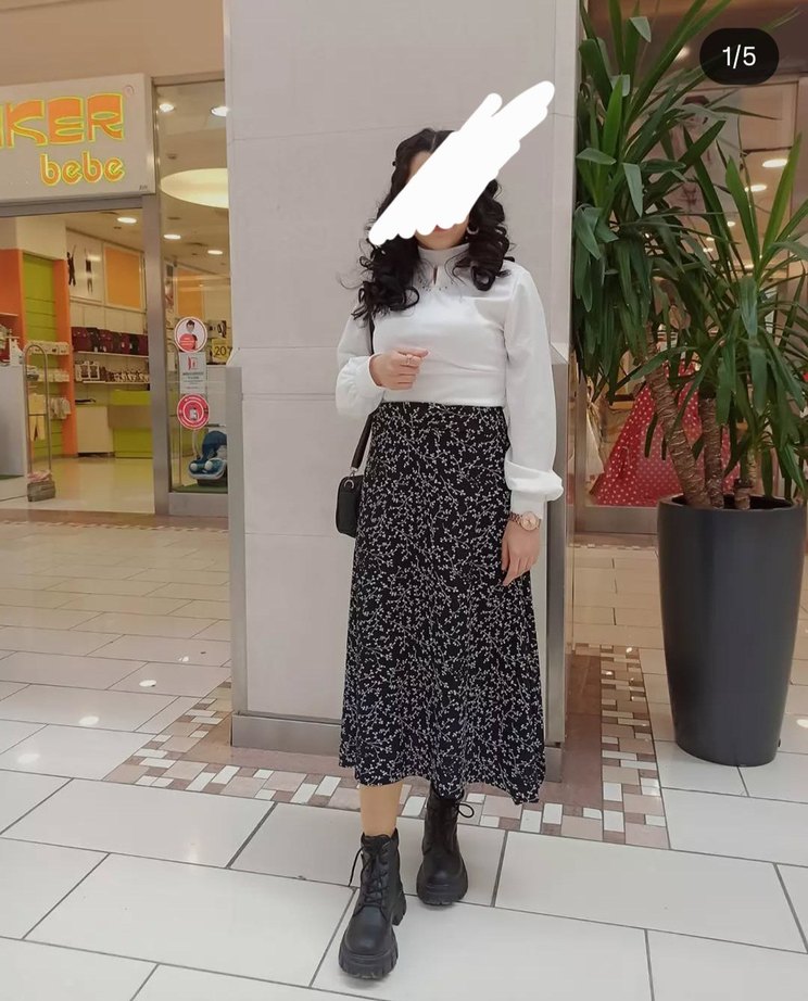 Beyaz Transparan Uzun Kollu Kadın Bluz - Görsel 2