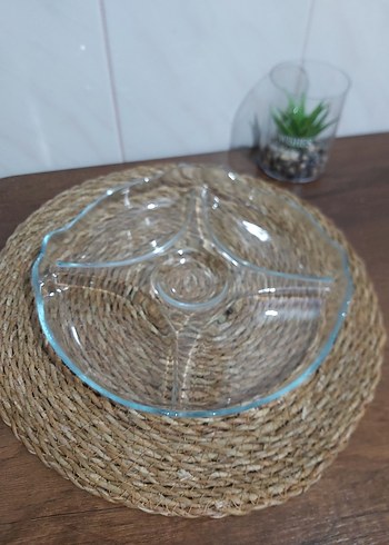 Paşabahçe Bölmeli Cam Servis Tabağı - Görsel 4