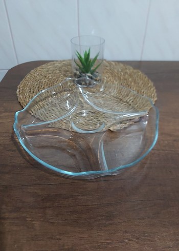 Paşabahçe Bölmeli Cam Servis Tabağı - Görsel 6