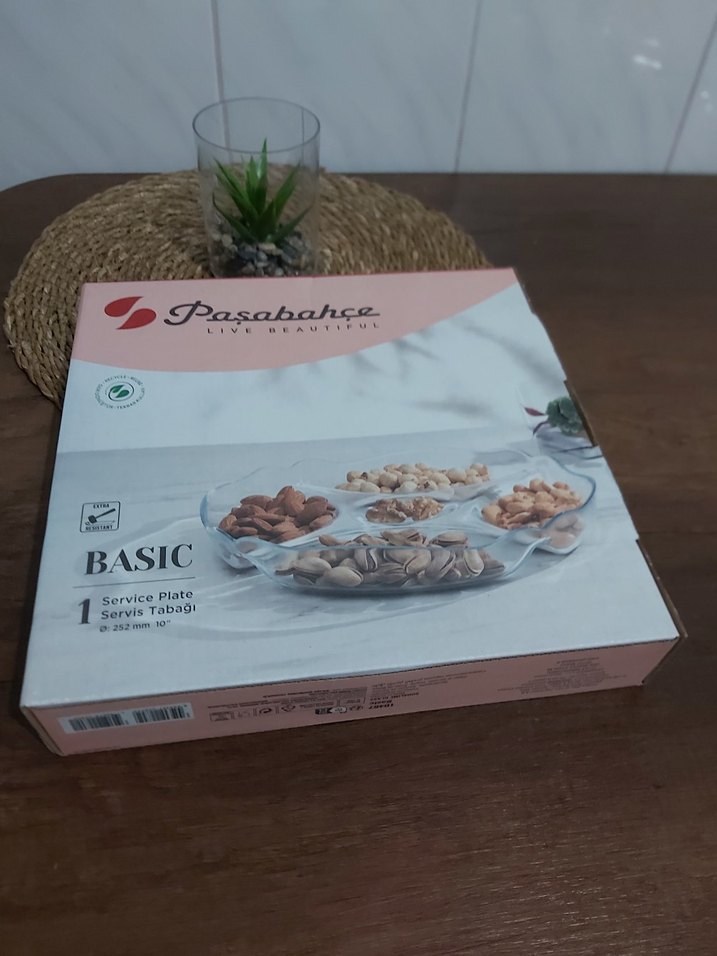 Paşabahçe Bölmeli Cam Servis Tabağı - Görsel 3