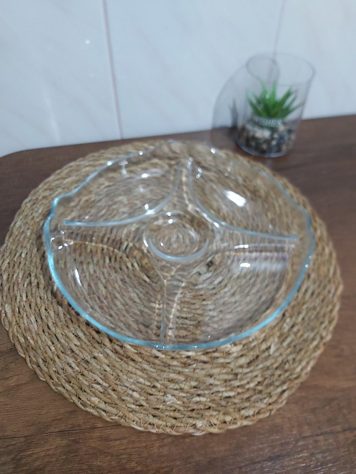 Paşabahçe Bölmeli Cam Servis Tabağı - Görsel 5