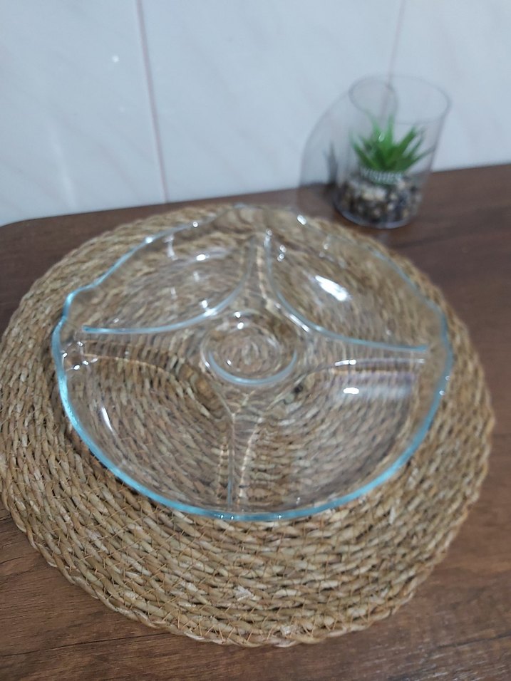 Paşabahçe Bölmeli Cam Servis Tabağı - Görsel 4