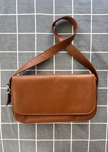Minimalist Kahverengi Deri Kadın Çanta
