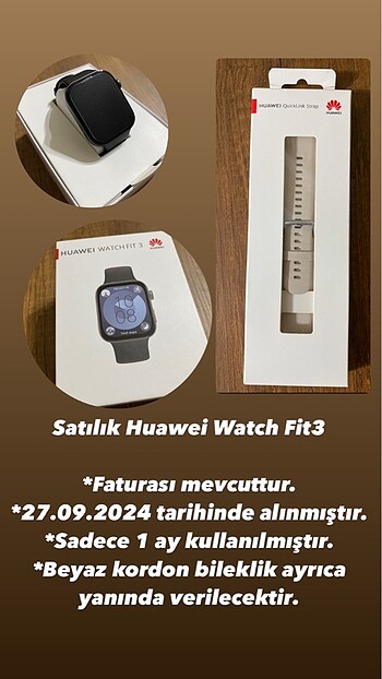 HUAWEİ WATCH FİT3