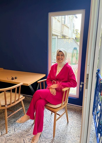 Tesettür Pembe takım