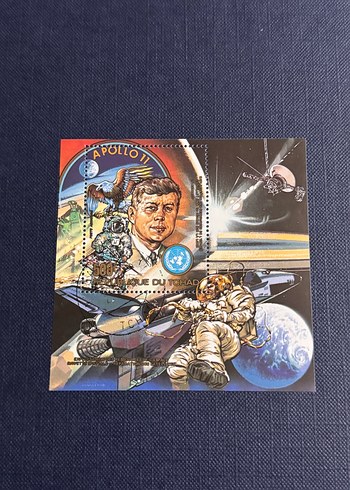 Apollo 11 Temalı Pul Bloğu