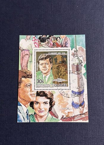 John F. Kennedy Temalı Pul - Guinee
