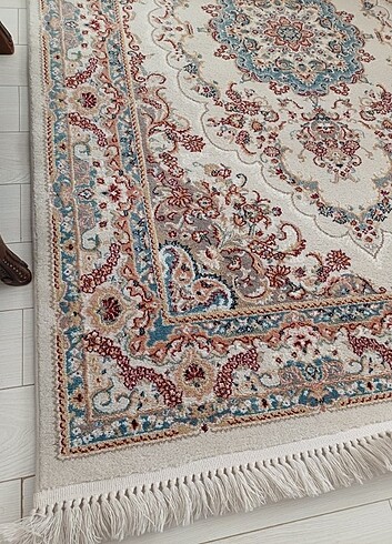  Beden çeşitli Renk Sarayhan Safyün çok kaliteli krem mavi halı 150x220cm boyutlarin