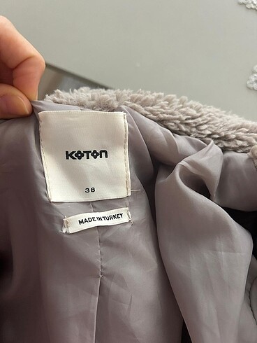 38 Beden camel Renk Koton Kapüşonlu Fermuarlı Pelüş Ceket