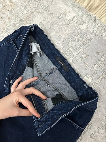 38 Beden Alissa Casual Koyu Mavi Jean Pantolon