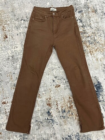 Dilvin Dilvin Paçası Kesik Parçaboya Flare Pant