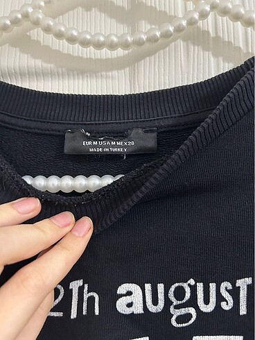 m Beden Bershka Crop Kesim Sweat