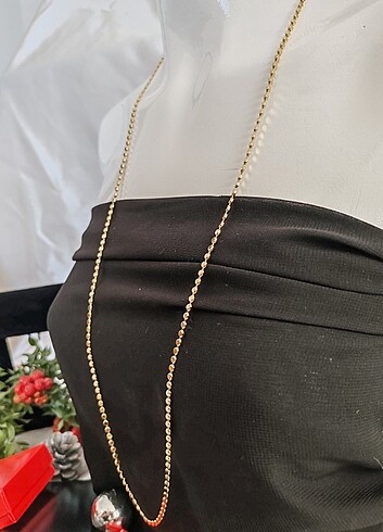  Beden altın Renk Vip Kararmaz 60 cm kolye 