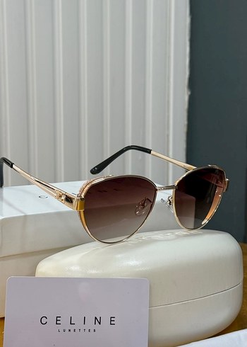 Celine Bej Şeffaf Kadın Güneş Gözlüğü - Görsel 2