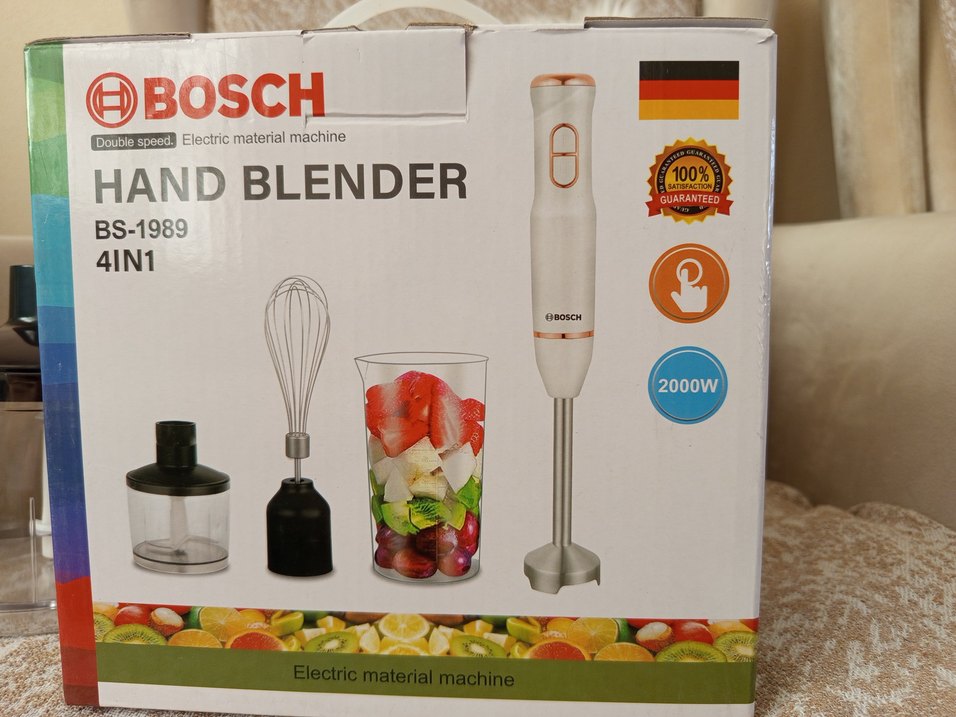Bosch 4'ü 1 Arada El Blenderı BS-1989 Beyaz - Görsel 2