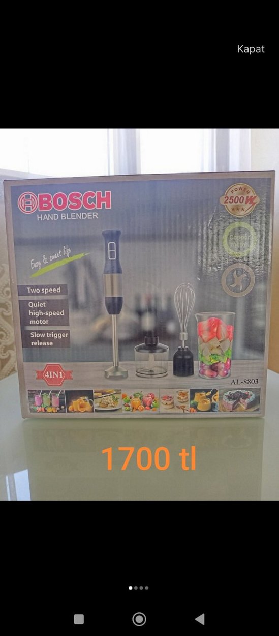 Bosch 4'ü 1 Arada El Blenderı Khaki - Görsel 2