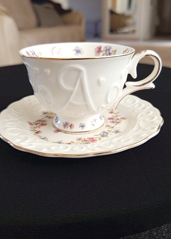 Bej Çiçek Desenli Porselen Tabak Seti - Görsel 5