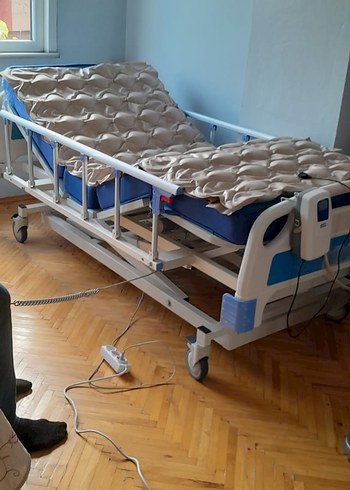 Mavi Düz Hasta Yatağı - Görsel 7