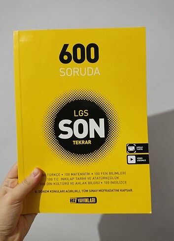  600 Soruda LGS Son Tekrar Hız Yayınları 8. Sınıf