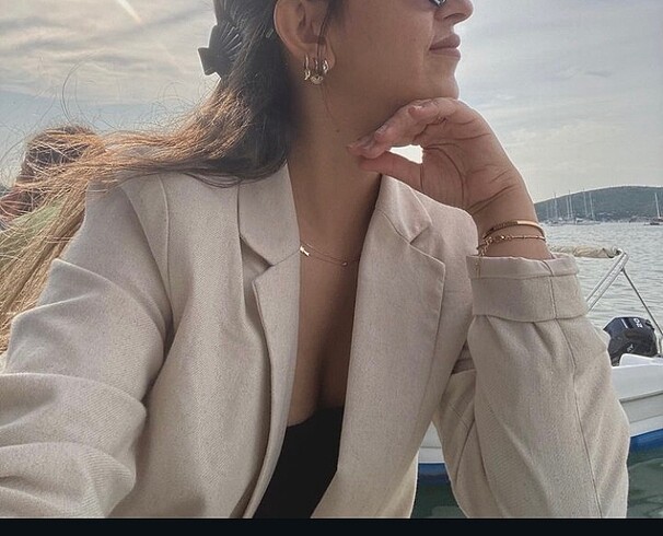 m Beden camel Renk BlaZer ceket