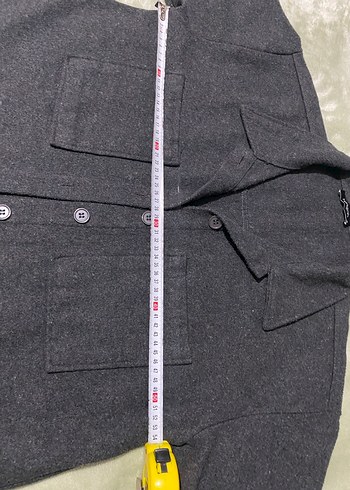 Düğmeli Gri Kadın gömlek - Görsel 6