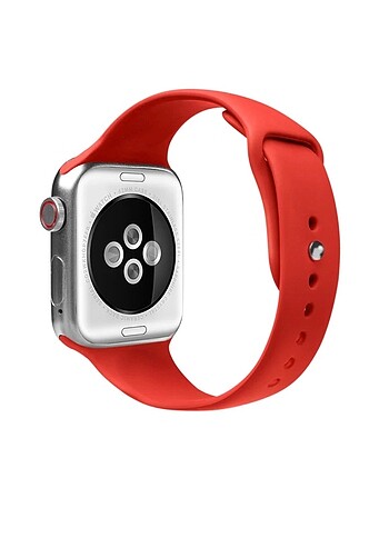 Apple Watch Apple Watch Silikon Kırmızı Kordon