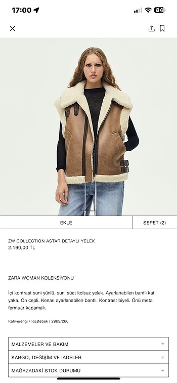 Zara Yelek
