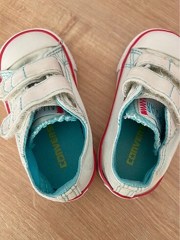 20 Beden mavi Renk Converse kız bebek ayakkabı