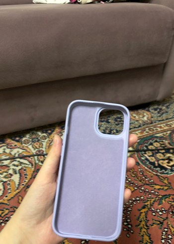 Lila silikon iPhone 15 kılıf - Görsel 2
