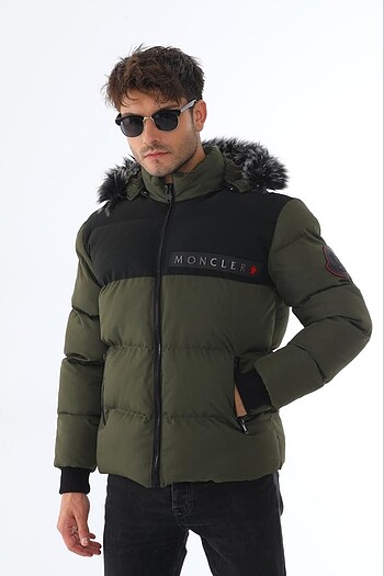 l/xl Beden camel Renk Su geçirmez Moncler marka mont