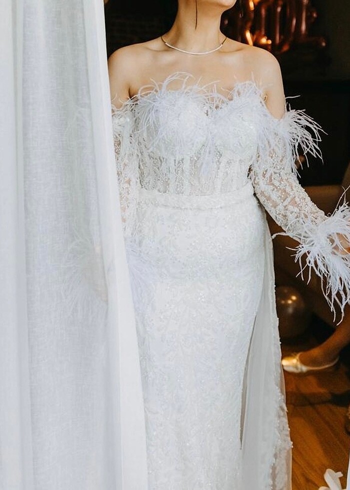 Balık model gelinlik - Görsel 3