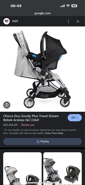0 - 13 kg Beden siyah Renk Chicco bebek arabası ve puset