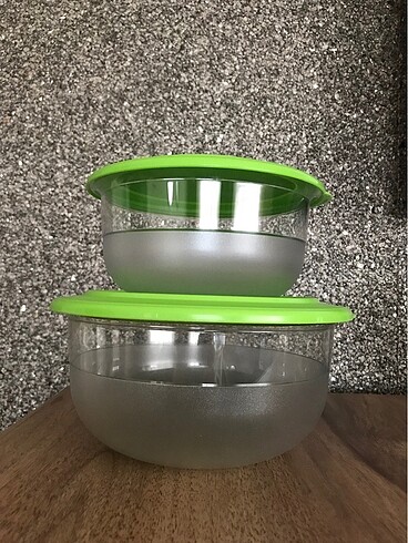 Tupperware kristal 2 l set 2.1 lt 1.1 lt